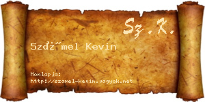 Számel Kevin névjegykártya